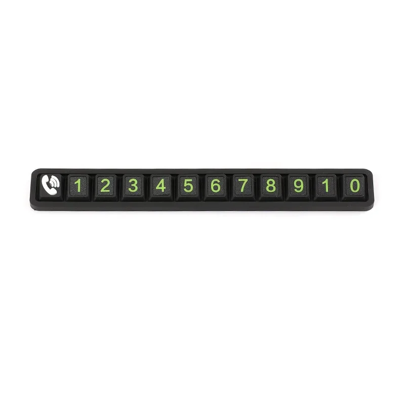 1pc Vehicle Interior Decoration Accessories Temporary Parking Phone Number Plate Car Contact Reminder