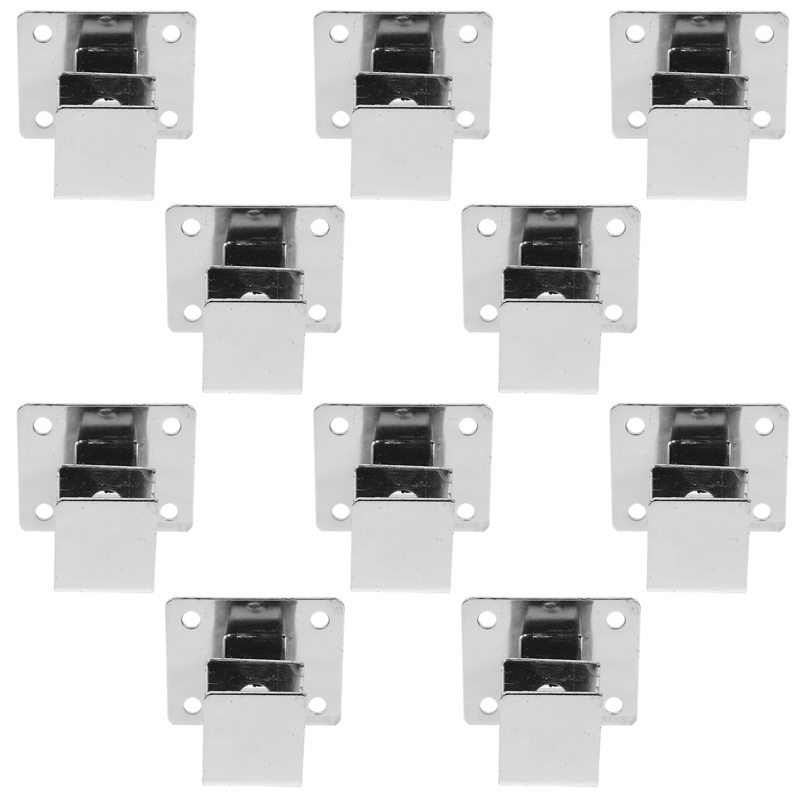 10Pcs Wardrobe Rod Brackets Heavy Duty Carbon Steel Closet Pole Socket for 19Mm Square Rod Wall Mounted Shelf Support Curtain