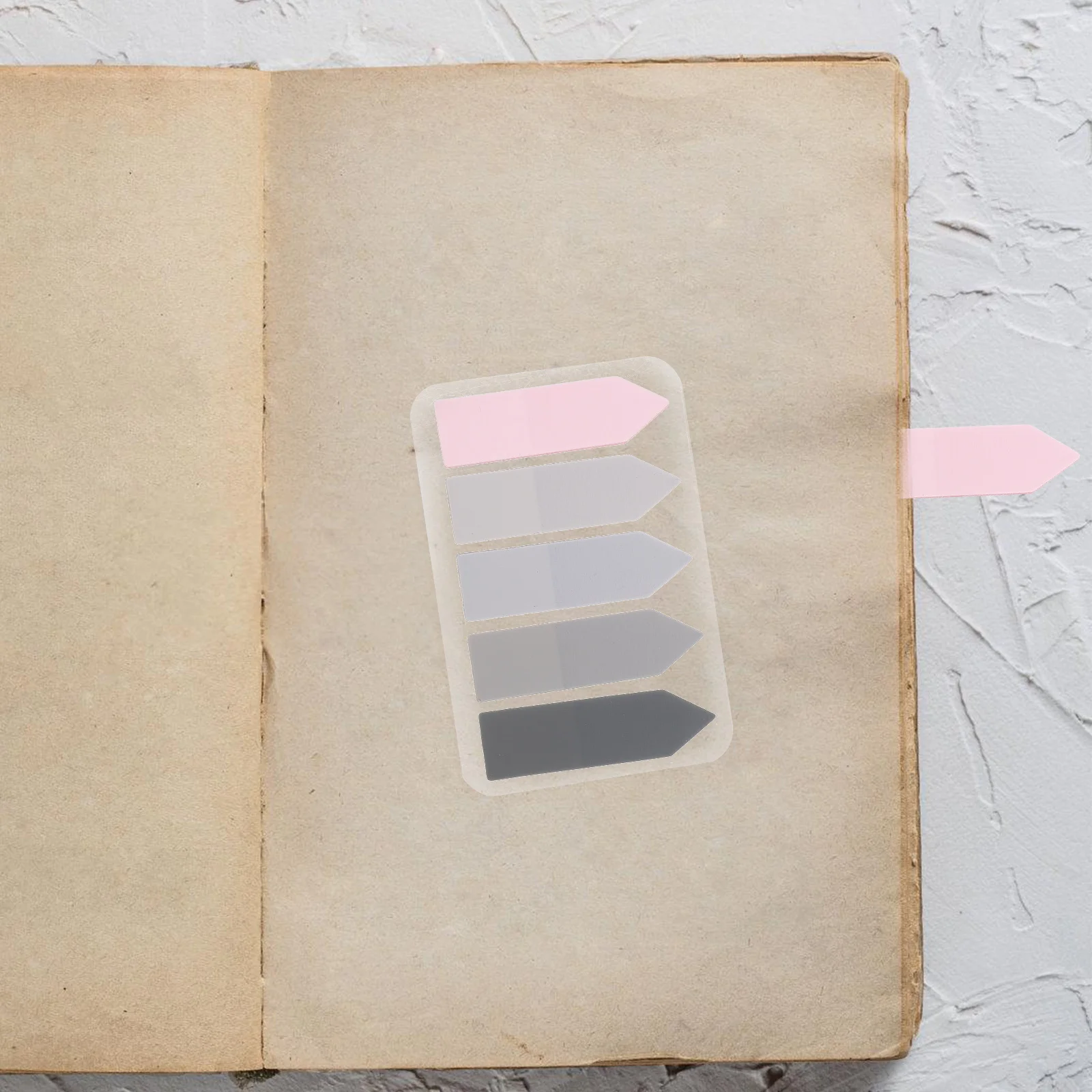 

10Sets Arrow Colored Sticky Tabs Transparent Adhesive Reading Markers Practical Page Markers for Note Taking Study Office