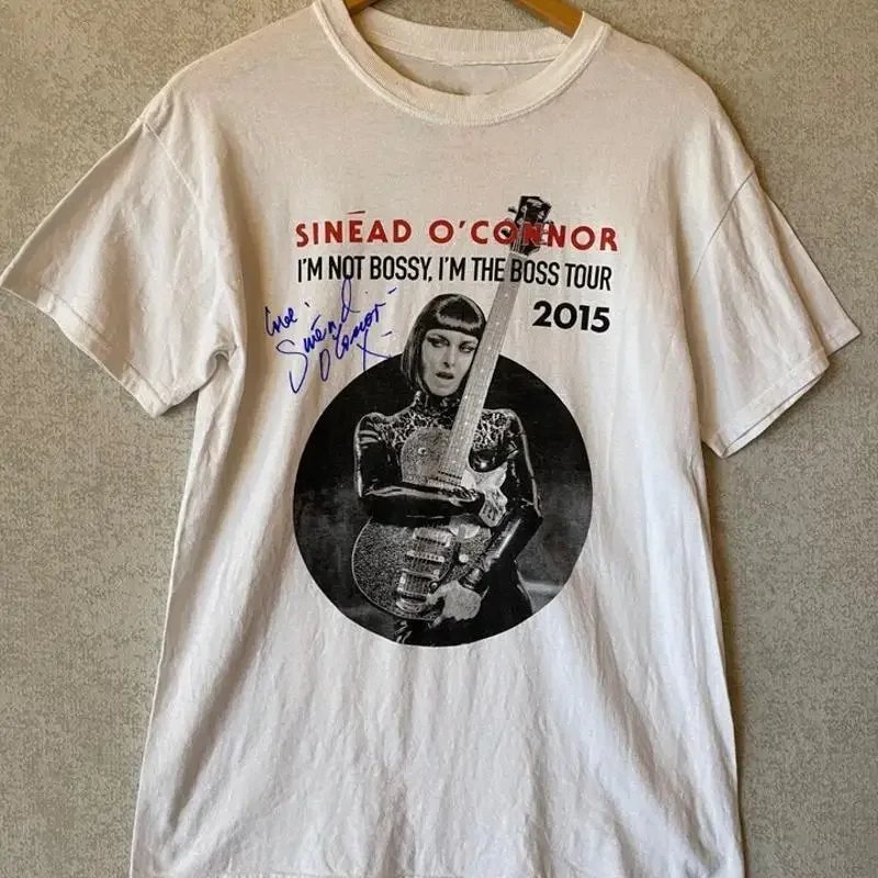 Vtg Sinead O' Connor Music Tour Concert Cotton White Full Size Aa2132 T shirt