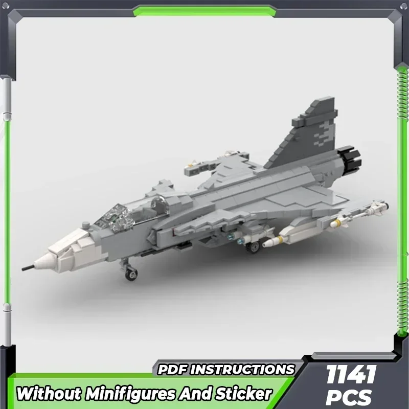 

Moc строительные кирпичи военная модель JAS-39 Gripen Fighter технология модульные блоки подарки игрушки для детей наборы «сделай сам» сборка