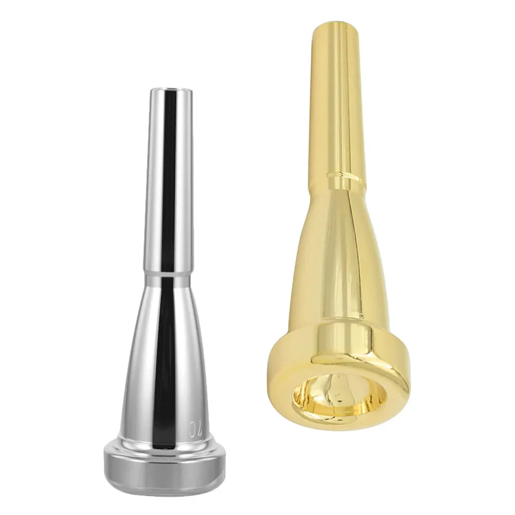 

2pcs Trumpet Mouthpiece Musical Instruments Accessories Durable Copper Clear Sound Beginner Friendly Alto Sax Parts