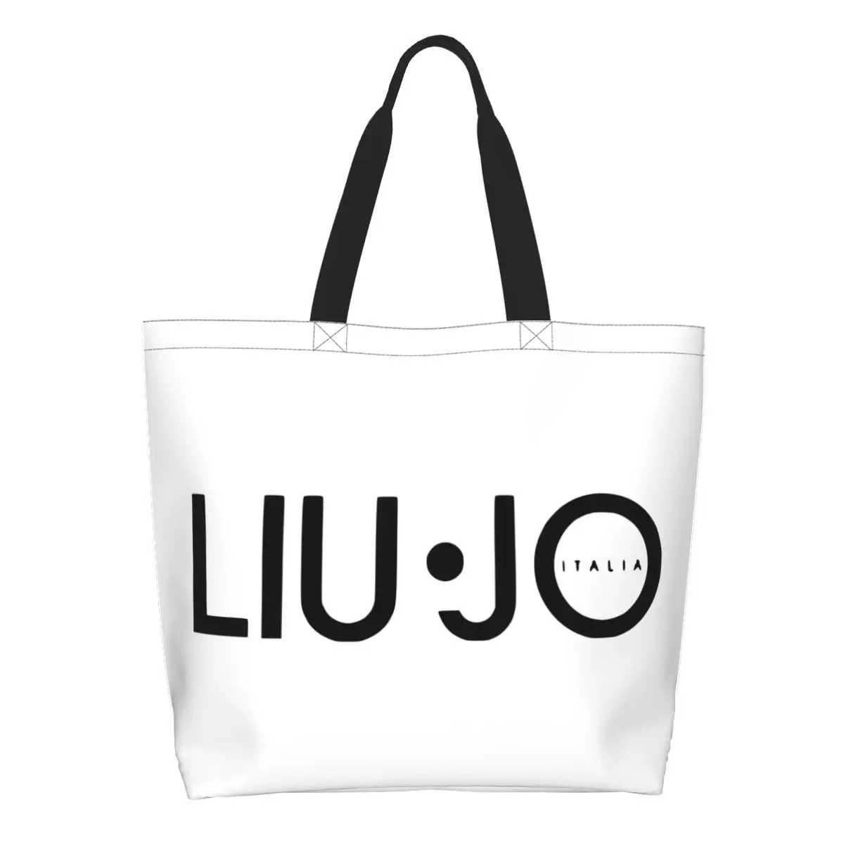 Funny Liu Jos Logo Shopping Tote Bag Recycling Groceries Canvas Shoulder Shopper Bag