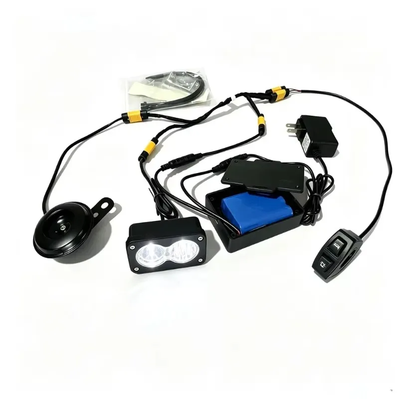 STLLF 1.5H Rechargeable Baja Light Dual Lens LED Lamp With Horn Rechargeable Built-in Battery IP67 Waterproof for ATV UTV