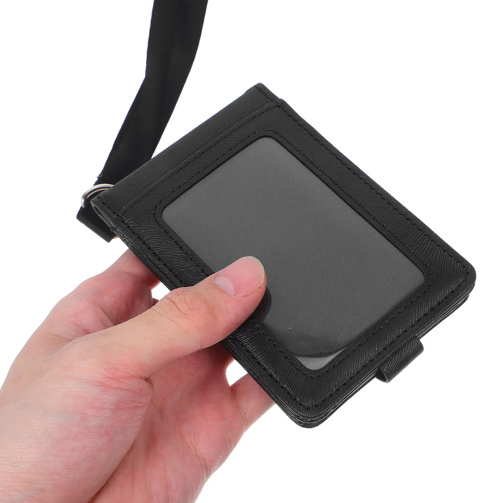 Vertical Card Holder Multiple Slots Badge Sleeve Id Holder Stylish Lanyard Office Travel Vertical Card Protector