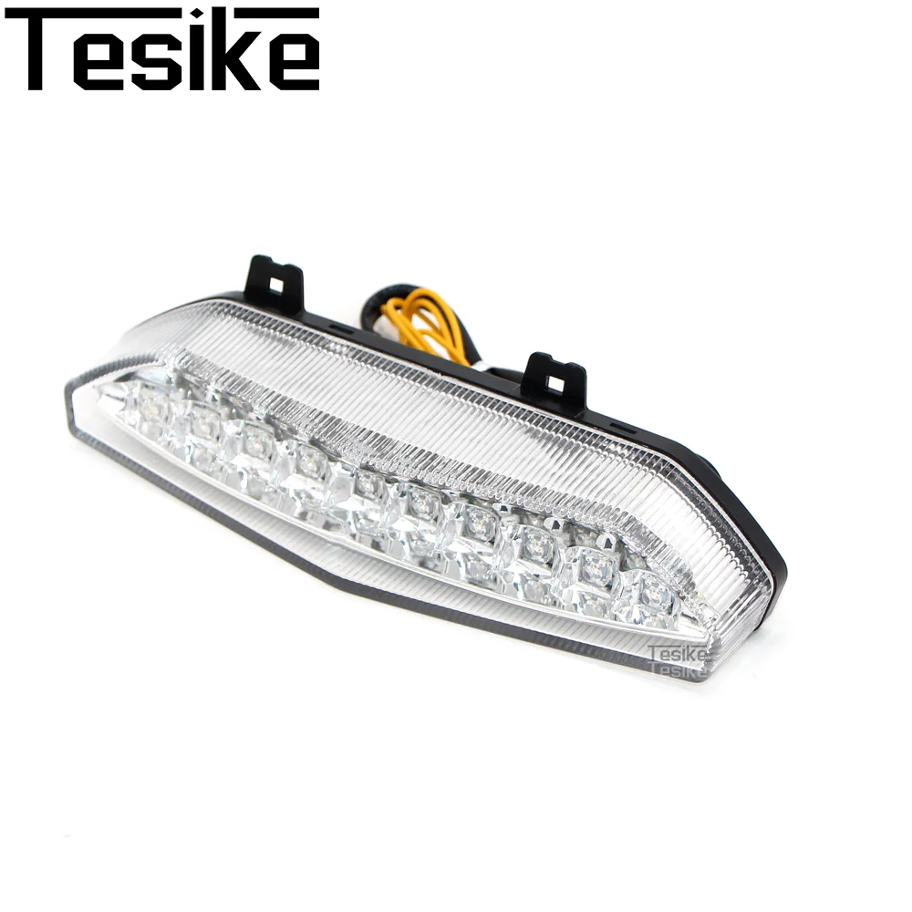 Feux arrière de moto intégrés avec clignotants et feux stop pour Kawasaki ZX6R 2007-2008 ZG14 Concours 2008-2018