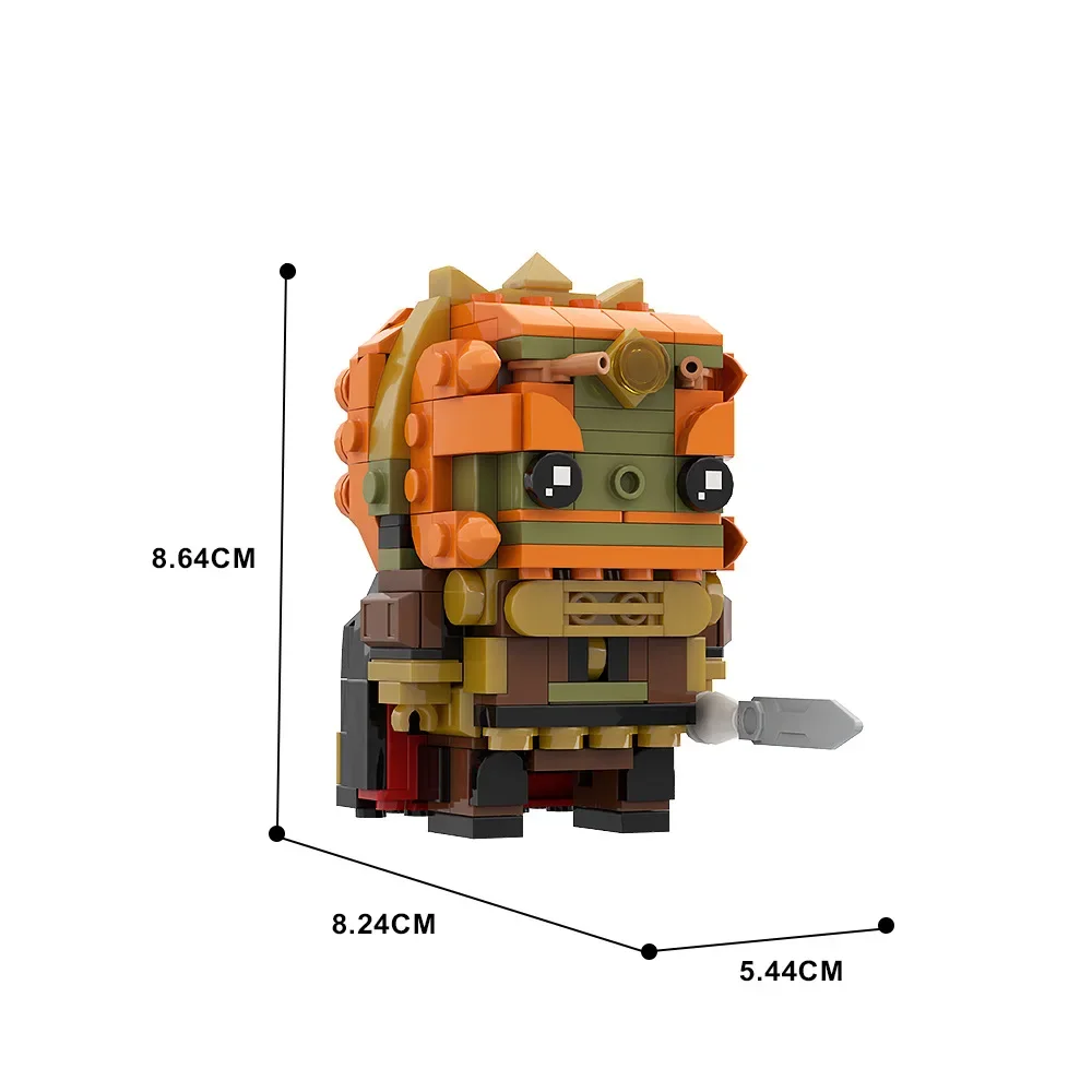 Nouveau Moc figurines d'anime Brickheadz personnages modèles blocs de construction jeu figurines d'action briques jouets cadeaux d'anniversaire