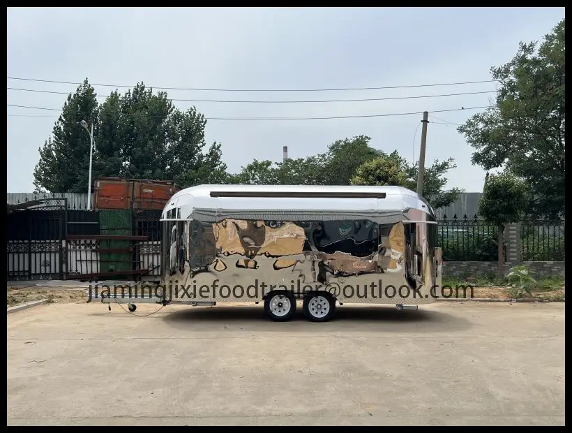 

Pizza Hamburger Catering Truck Street Mobile Kitchen Food Trailer for Sale