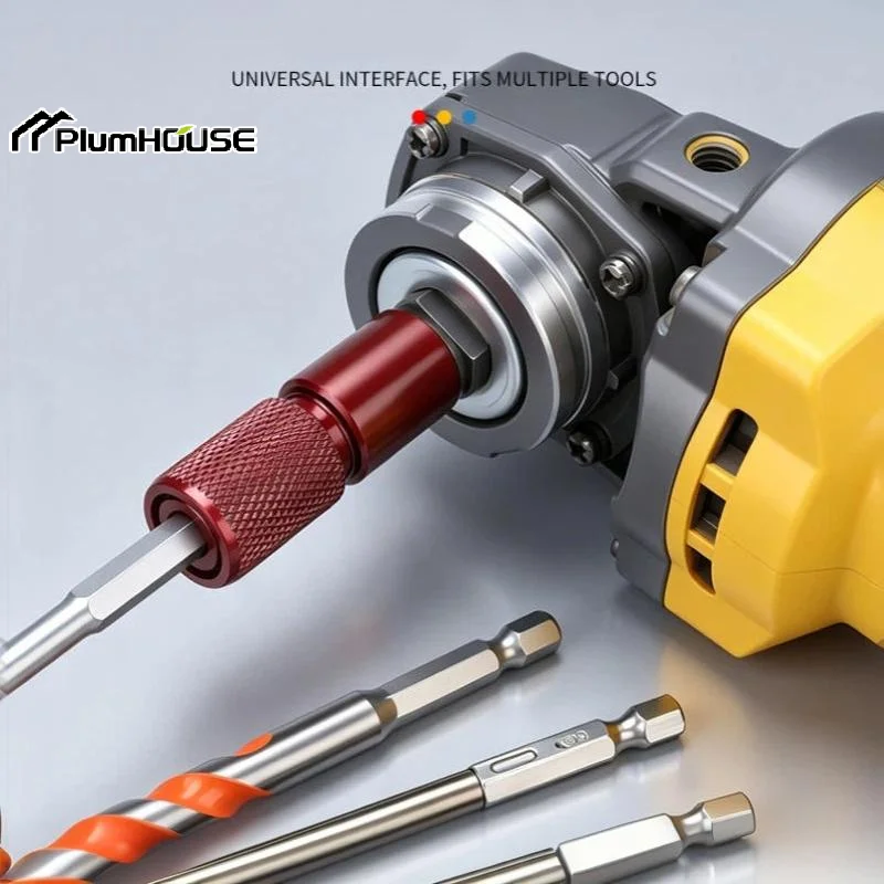 1Pcs Pocket Tool Converters Compacted Fast Release M10 To 6.35mm Hexagon Shanks Fast Change Adapter Accessories