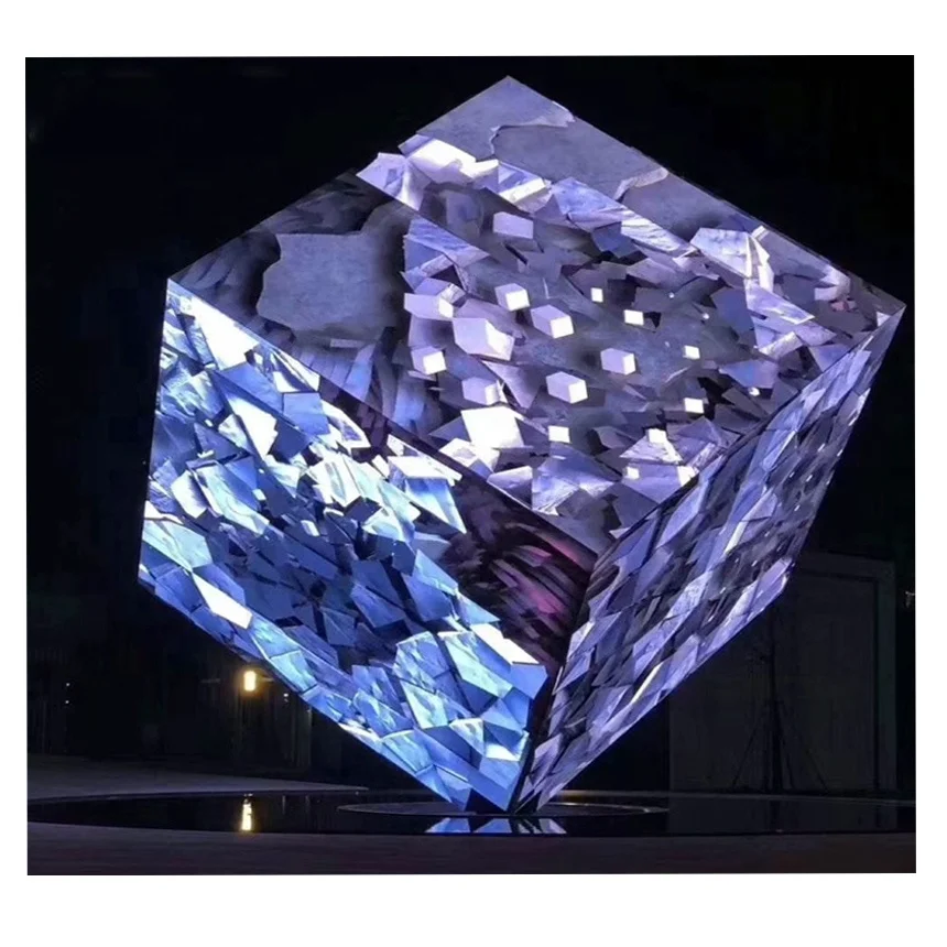 P2.5 P3 P4 P5 P6 P7.62 P10 Led Wall Panel Cube Design Flexible Led Screen Indoor/Outdoor Led Advertising Display