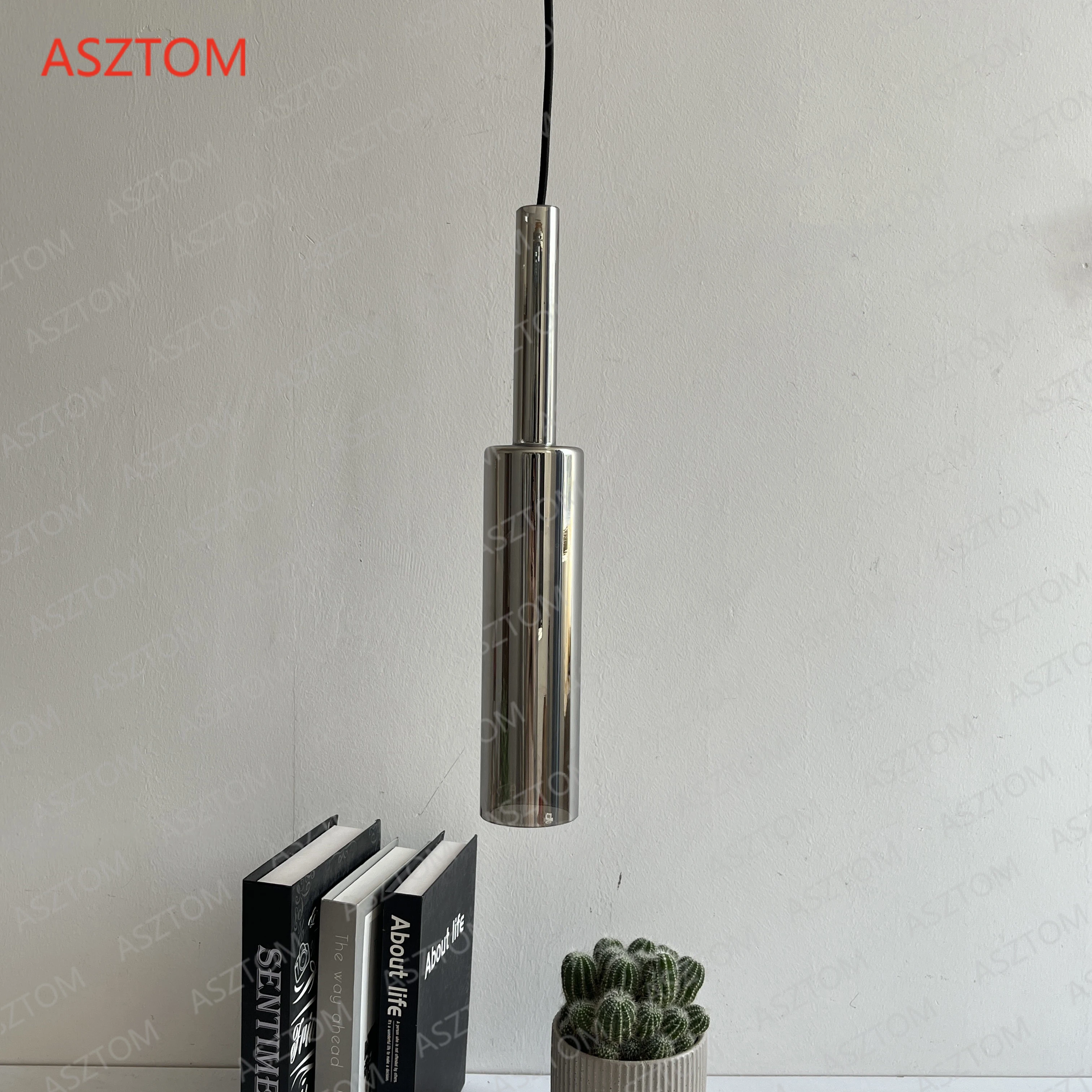 Luxury bedside designe gray wine bottle Pendant Lamp Bar Kitchen Hotel Restaurant Glass Hanging Light decor Glass Luminaires