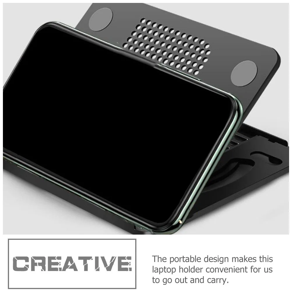 

Регулируемая подставка с 8 угловыми положениями, портативная подставка для ноутбука и планшета с функцией рассеивания тепла, складная подставка для ноутбука