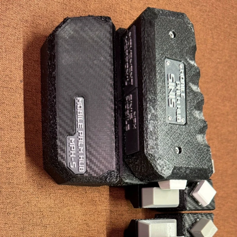 Mech Style One Handed Joystick Keyboard Customized Wired Bluetooth Dual-mode Welding FDM PETG 3D Printing Office Keyboard DIY
