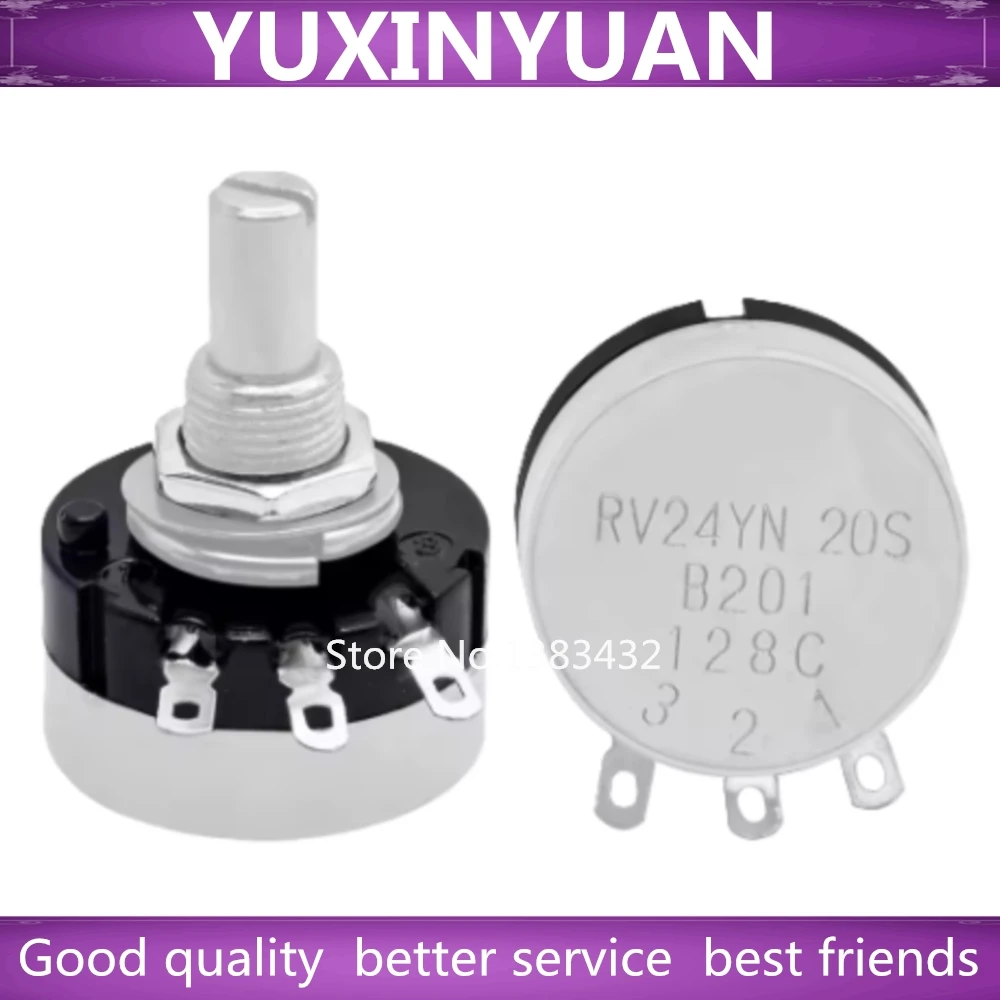 2pcs RV24YN20S potentiometer B201 B501 B102 B202 B502 B103 B203 B503 B104 B204 B254 B504 B105 500 ohm 10K 20K 50K 100K 200K ohm