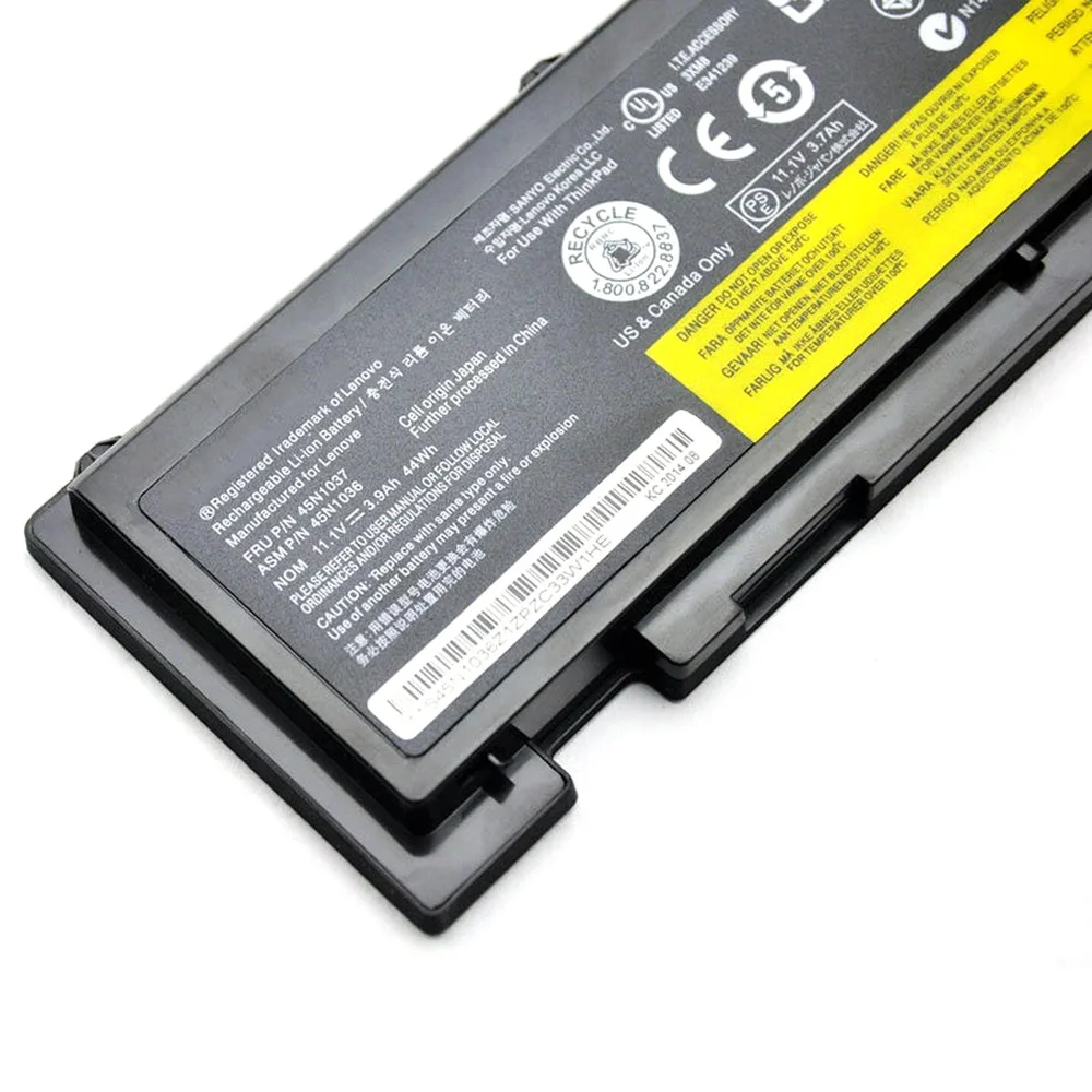 Brand New Genuine Original 81+ 45N1037 11.1V 44Wh Laptop Battery for Lenovo ThinkPad T420s T420si T430s 45N1036