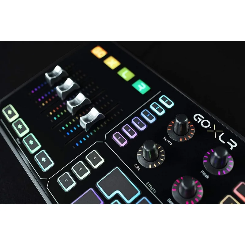 Revolutionary  4-Channel Mixer, Motorized Faders, Sound Board and Vocal Effects, Officially Supported on Windows