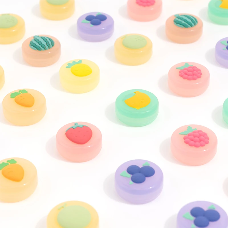 Frutas Silicone Analógico Thumb Grip Caps, Joystick Capa Protetora, Compatível com Nintendo Switch, OLED, Switch Lite, 4pcs