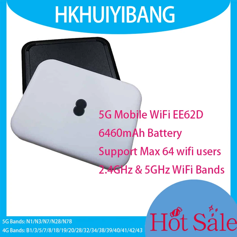 Low Price 5G Mobile WiFi EE62D 6460mAh 2.33Gbps Dual Band 5G 4G LTE Hotspot Device Sim Slot Unlocked