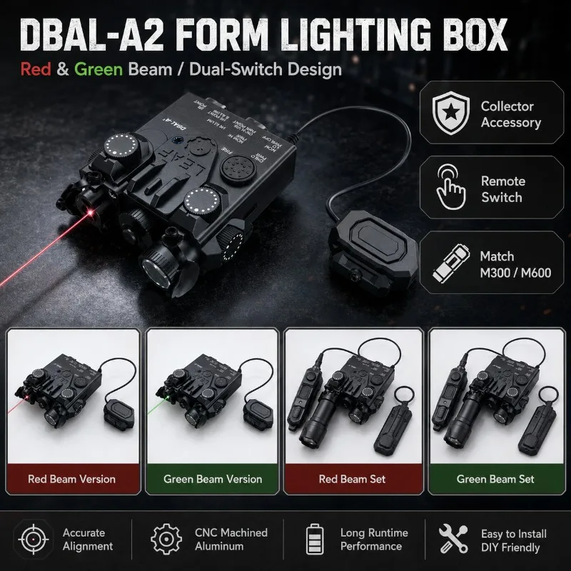 Hobby Modification Light Accessory Multi‑Beam Red Green Laser & LED Illumination Unit