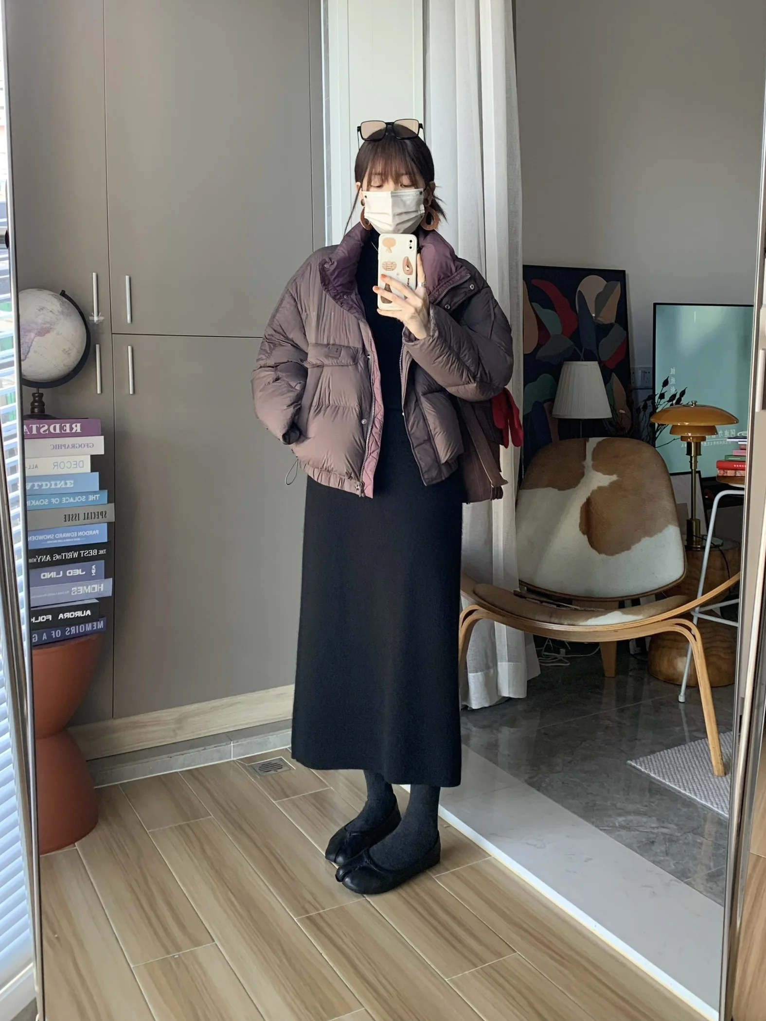 

Miss Bai Ling Lan ort Du down Jaet Women's Bread Sle Outerwear Spring Korean Simple Color Blo 90% White Du down