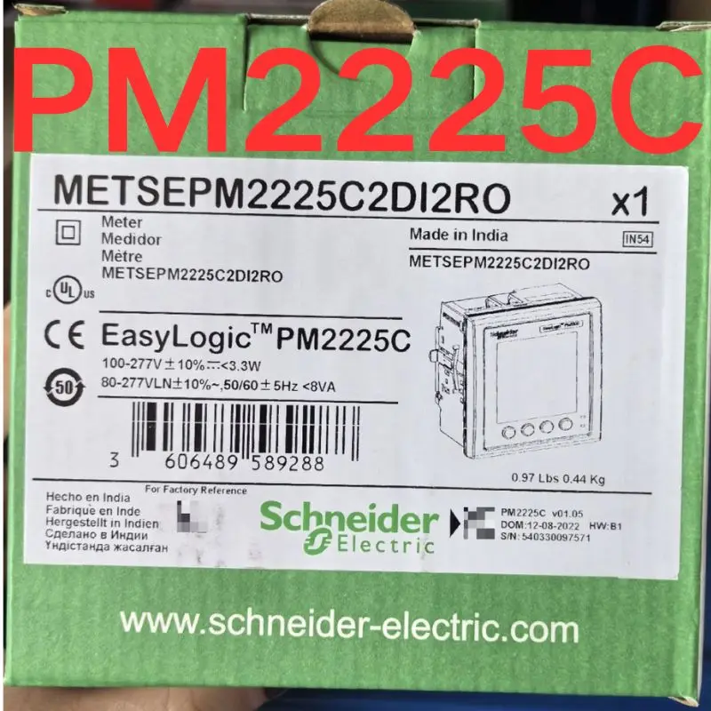 

Новый многофункциональный измеритель электроэнергии METSEPM2225C2DI2RO,PM2225C