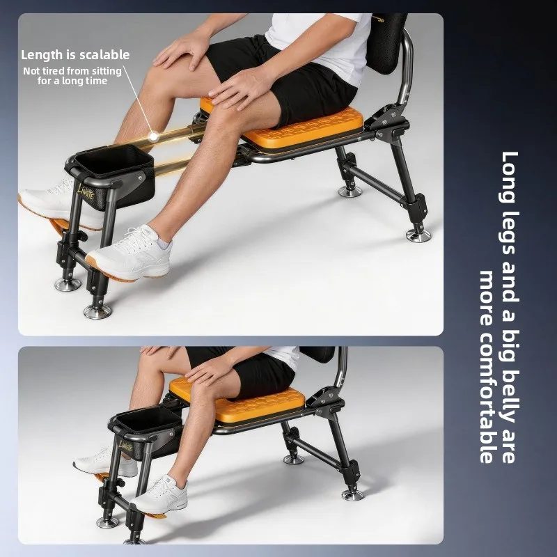 New Multifunctional High Quality Fishing Chairs Portable All Terrain Fishing Sports and Entertainment Ergonomic Specific Chair