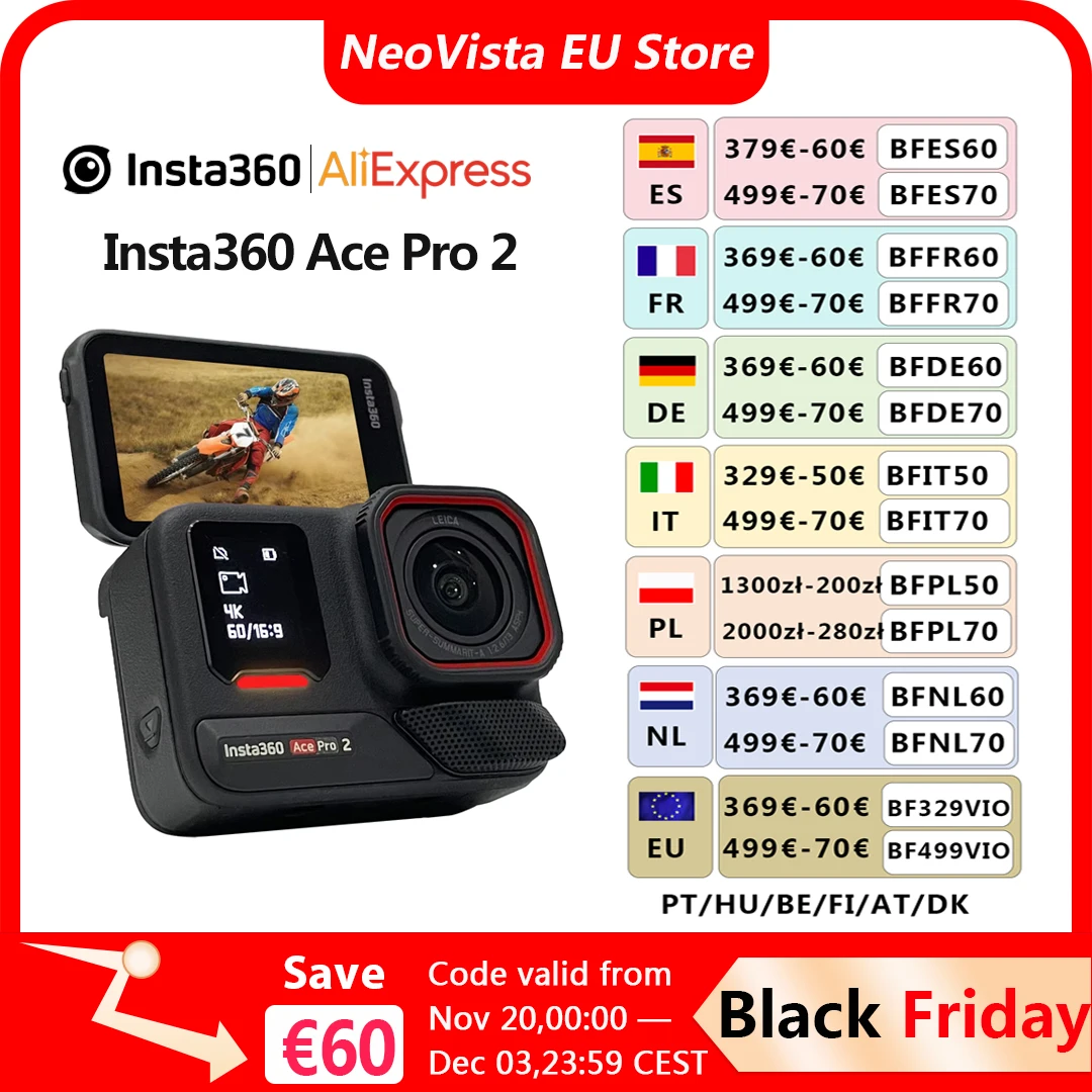 Insta360-Camra d'action tanche ZanPro 2 8K, pour touristes, puces AI, capteur AcePro 2, 1/1 pouces, nouveau