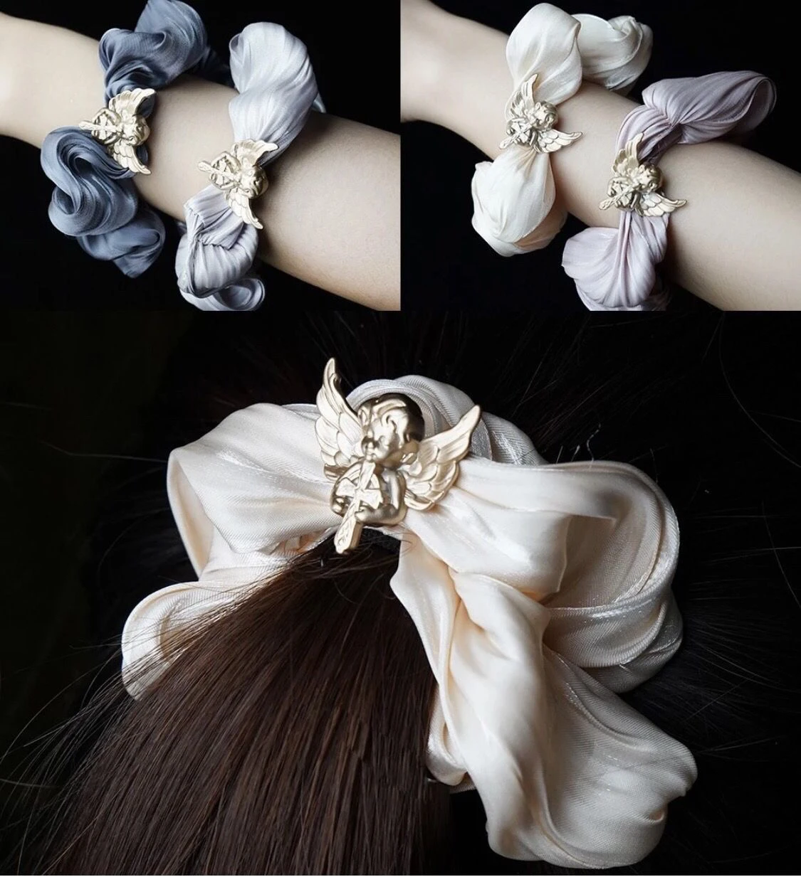 

Flower knows little angel headband head flower