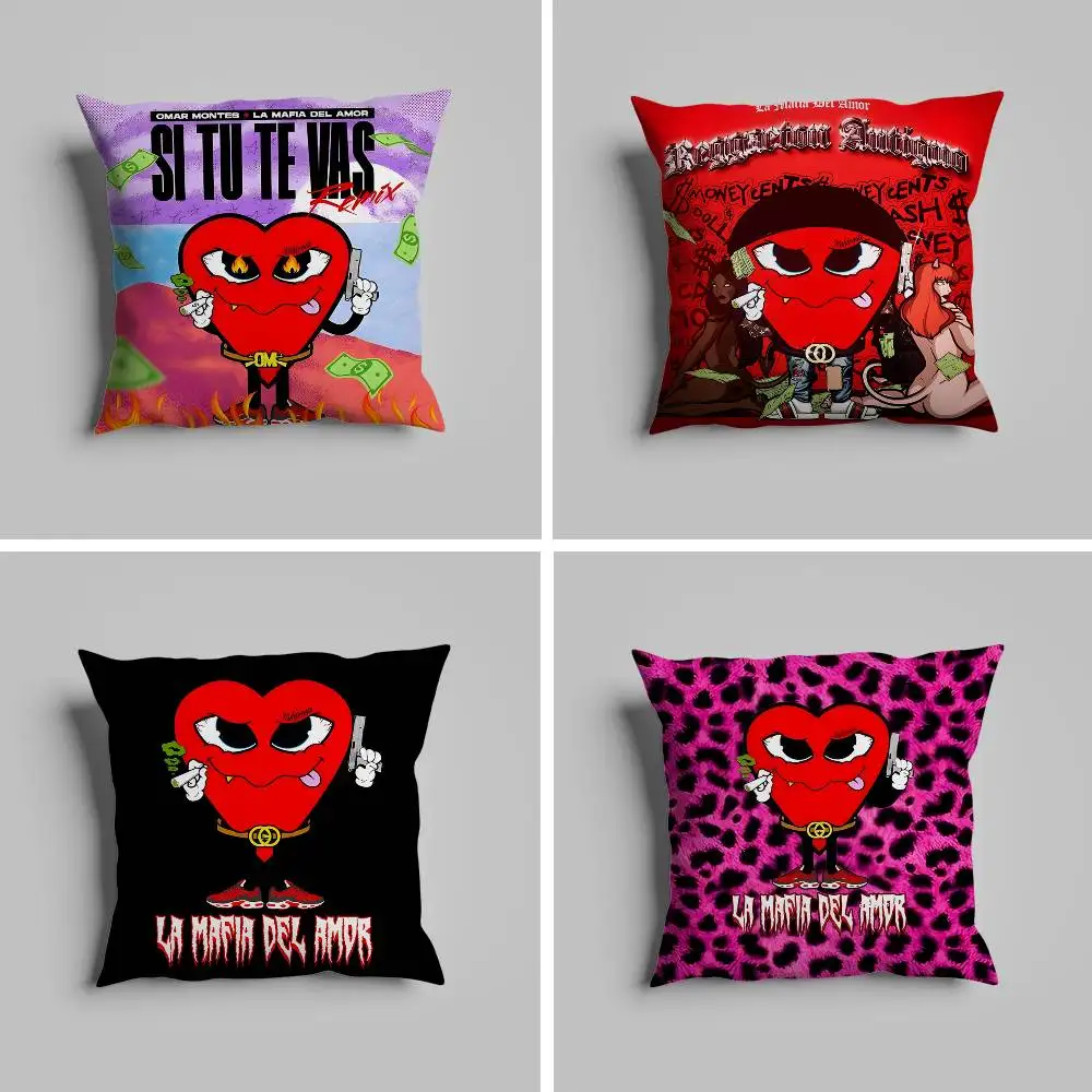 

La M-MafiaS Del Amor Pillow Case For Car Pillows 60x60 Cushions Luxury Double Sided Cover Home And Decoration Sofa 30x30