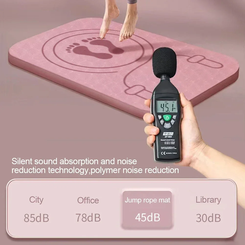 TPE اليوغا حصيرة المهنية امتصاص الصدمات عدم الانزلاق عزل الصوت اللاسلكي الطفر حصيرة الرياضة فقدان الوزن اللياقة البدنية وسادة