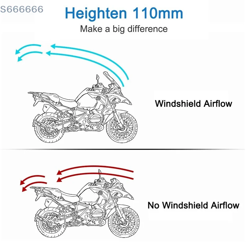 

For CBR600RR CB1000R GXSR 600 750 Universal For MT07 MT09 Windshield Covers Motorcycle Windscreen Adjustable Windscreen