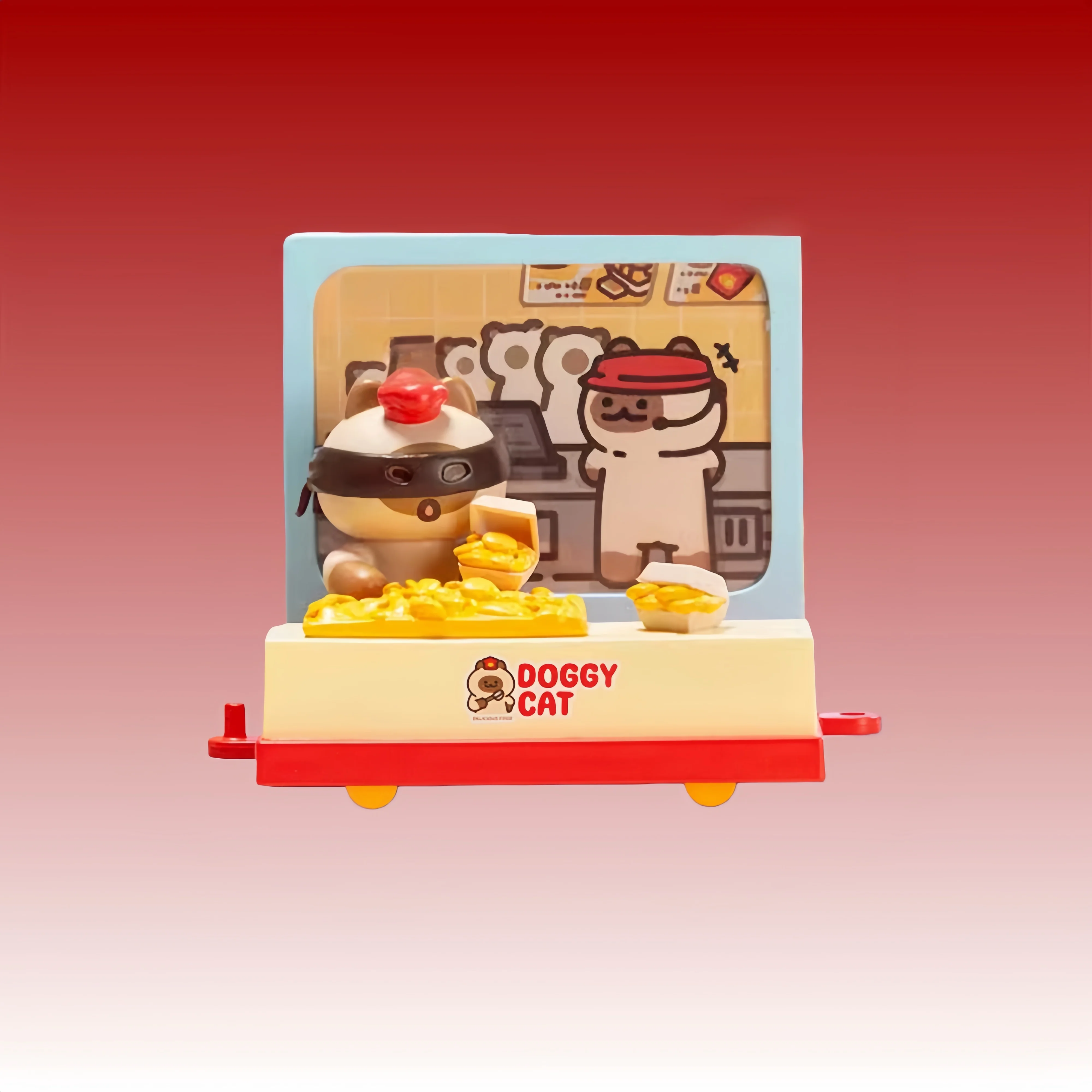 Doggy Cat Fantasy Train Series Blind Box Mystery Box Caixa Caja Dolls Gift Anime Action PVC Figure Toys