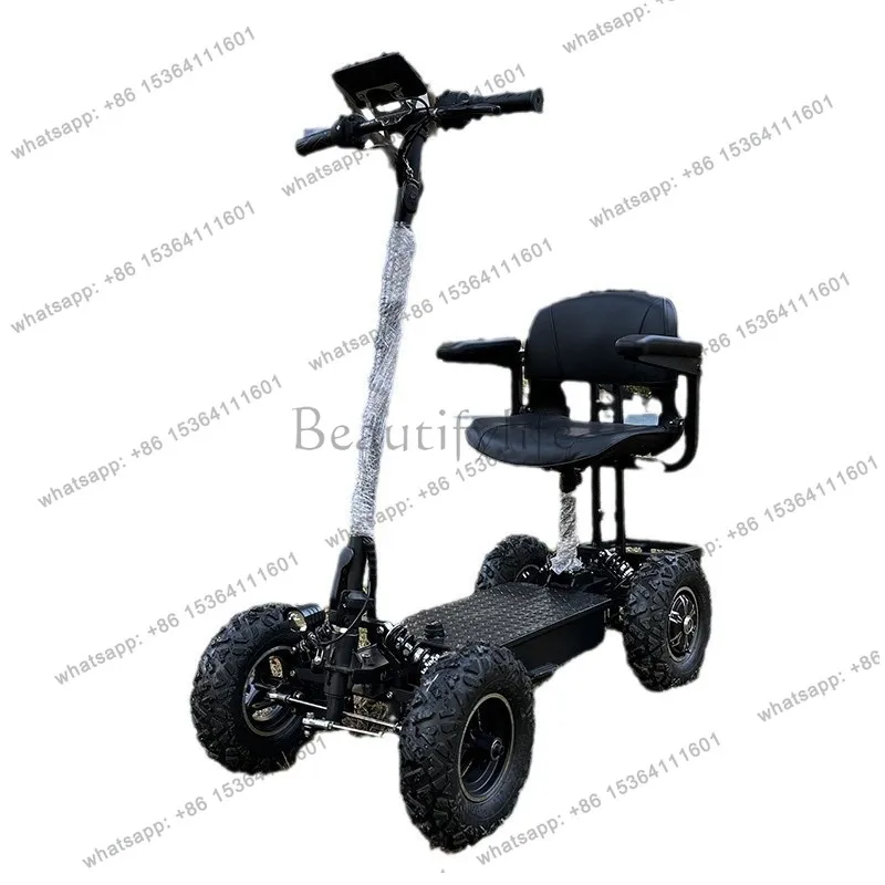 

Electric golf cart single car long endurance special sightseeing transportation four-wheel off-road tire foldable