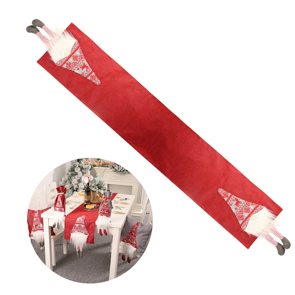 

Christmas Table Runner Red High Quality Protective Decorative Tablecloth Xmas Party Supplies Holiday Dining Table Cover
