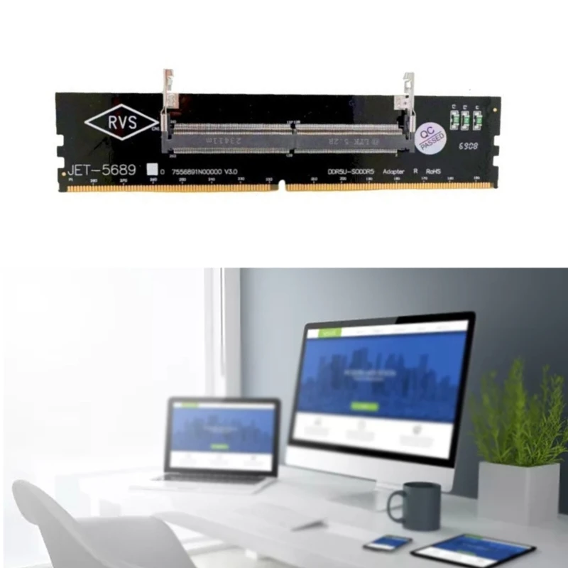 Upgraded Laptop DDR5 memory to SO DDR5 UDIMM Desktop Adapter Card Memory Tester 87HC