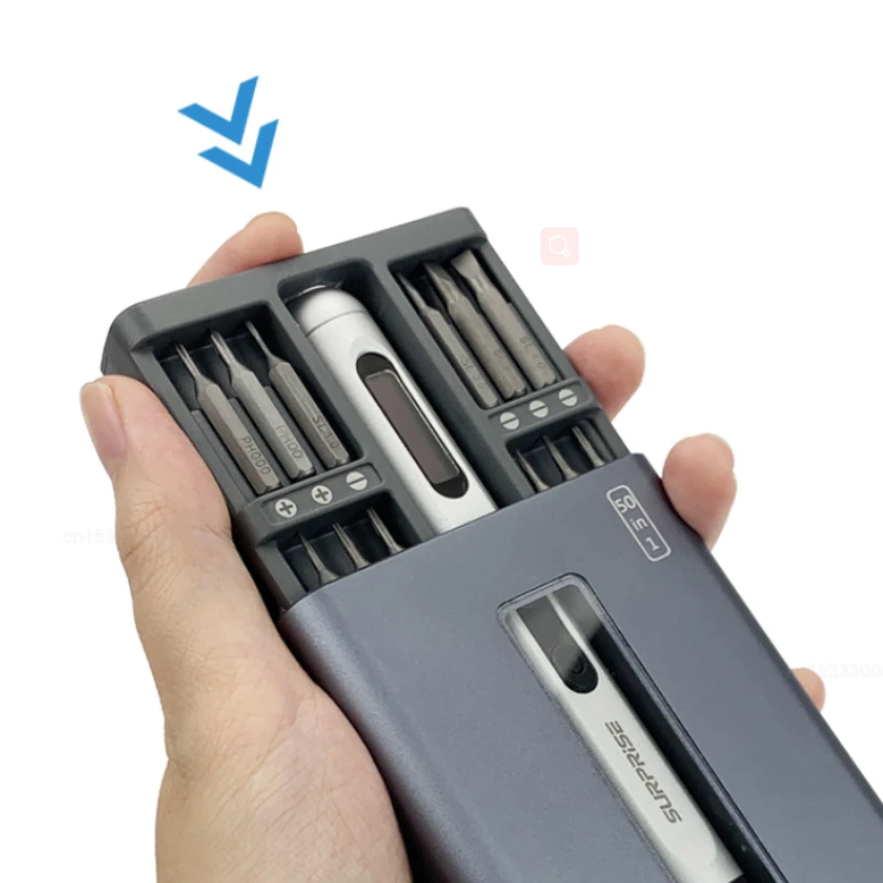 Imagem -03 - Xiaomi Precision Conjunto de Chave de Fenda Elétrica Silencioso e Durável Carregamento Rápido tipo c Conjunto de Driver Recarregável Mini Chave de Fenda Ferramenta