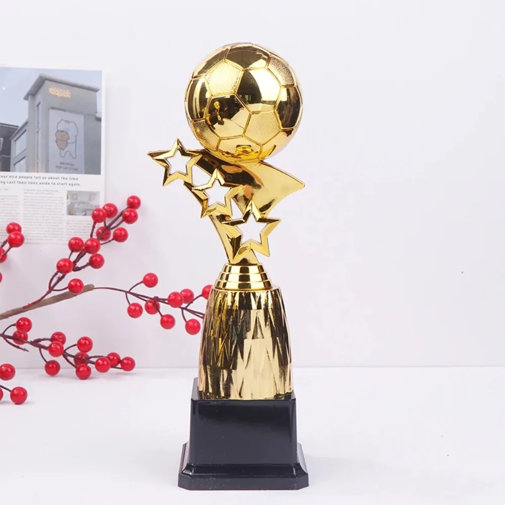 Plastic Golden Ball Awards Trophy Model Excellent Player Award Small Prize Cup Craft Souvenirs Soccer Competition