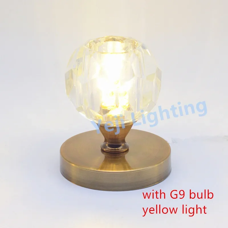 G9 lamp base Iron ceiling rose canopy with crystal base Modern wall lamp downlight aisle light ceiling lamp lighting accessories