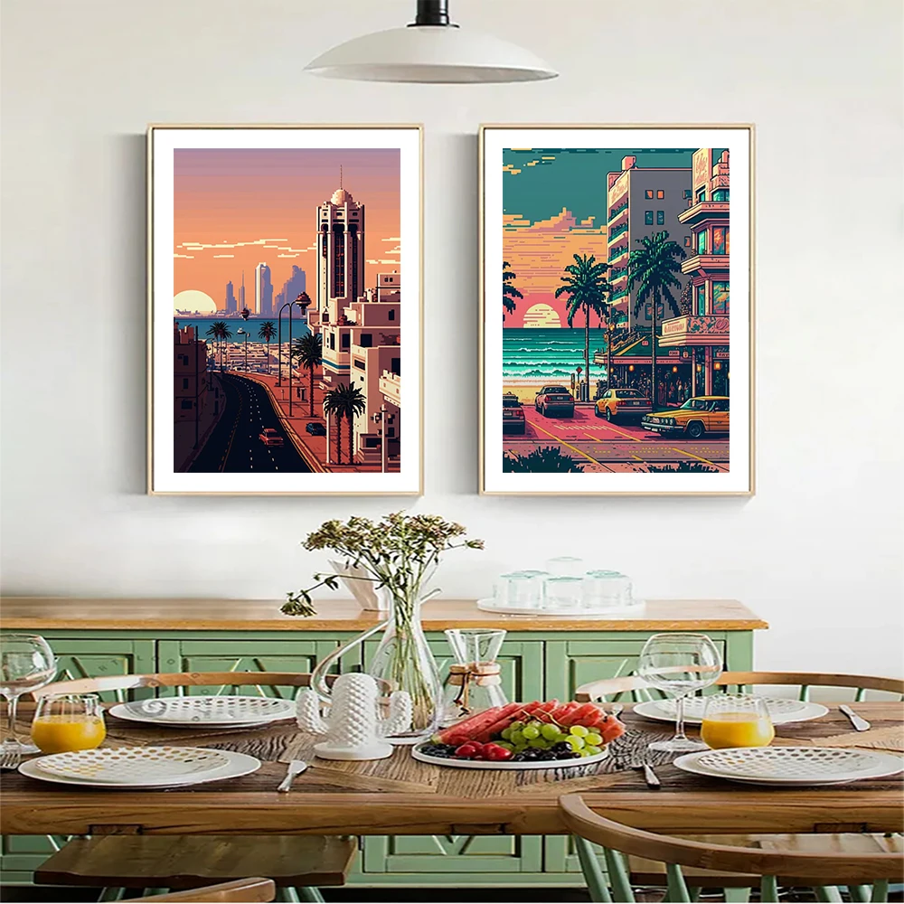 5d Diy ภาพวาดเพชร Urban สถาปัต - Resin Art Tool Kit บทวิจารณ์และราคา