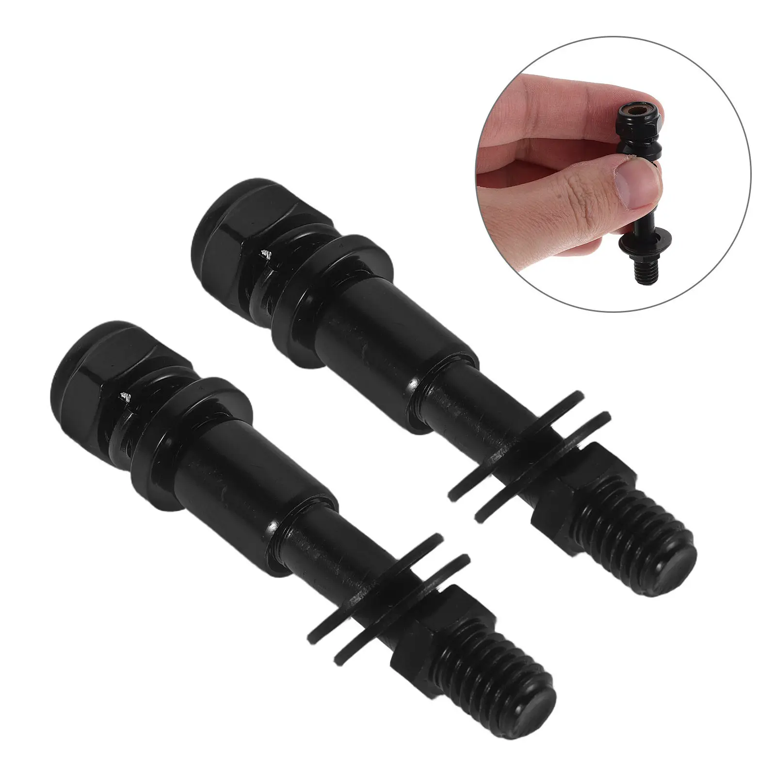 2Pcs Rearview Mirror Mounting Adapter Screws Motorcycle Thread Converter Rear Mirror Screw Adapter Metal Construction