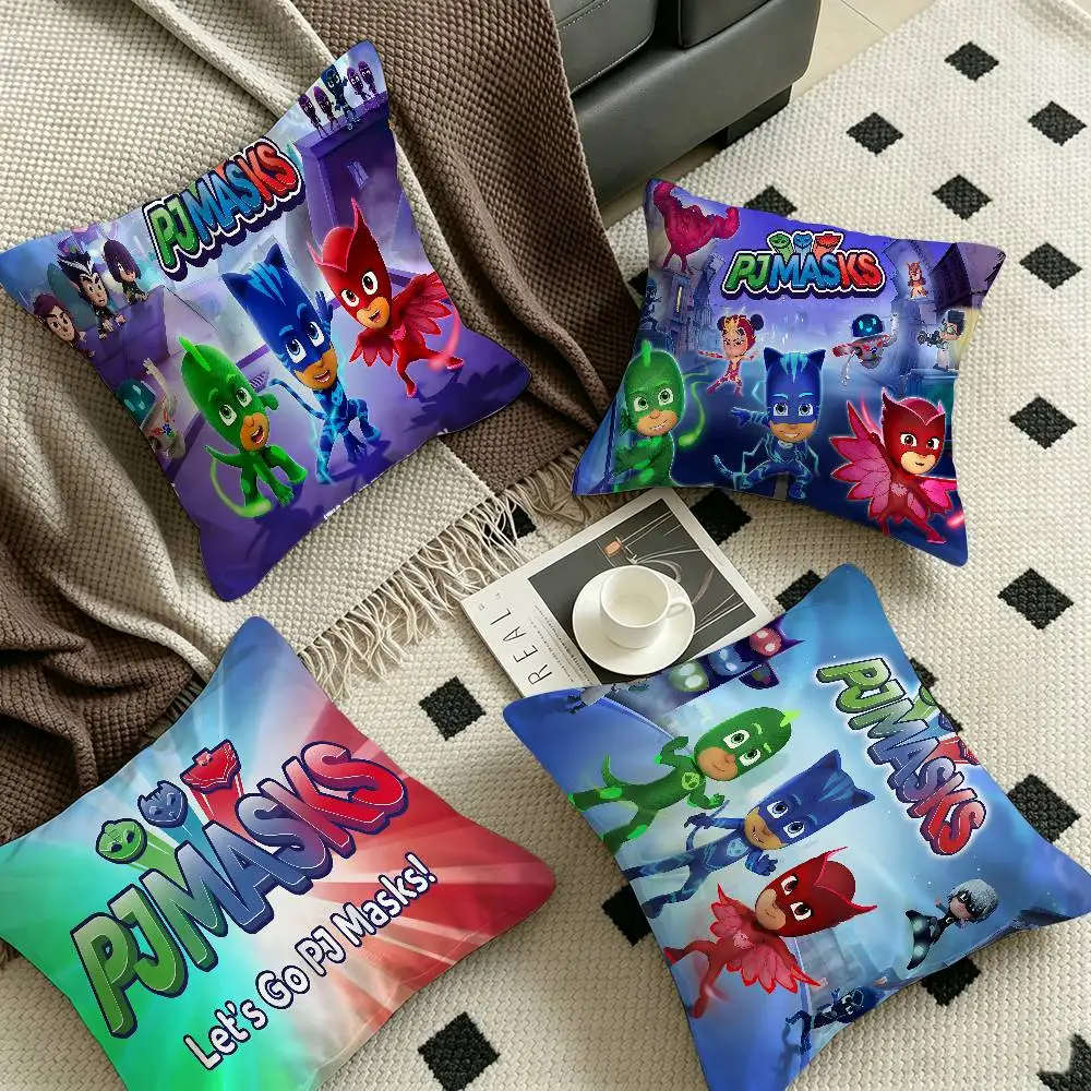 PJ Cartoon M-Masks Cushion Cover Polyester Sofa Cushions Decorative Throw Pillows Home Decoration Pillowcover