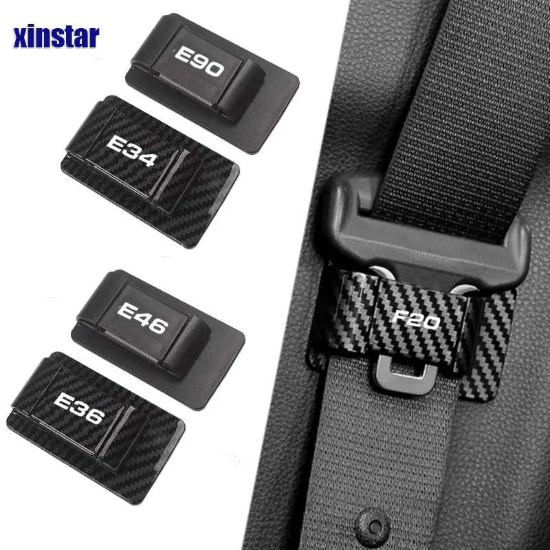 Plastic Car Seat Belt Limiter Buckle Sticker For BMW E30 E34 E36 E39 E46 E60 E87 E90 E92 E71 F10 F30 F20 M3 M5