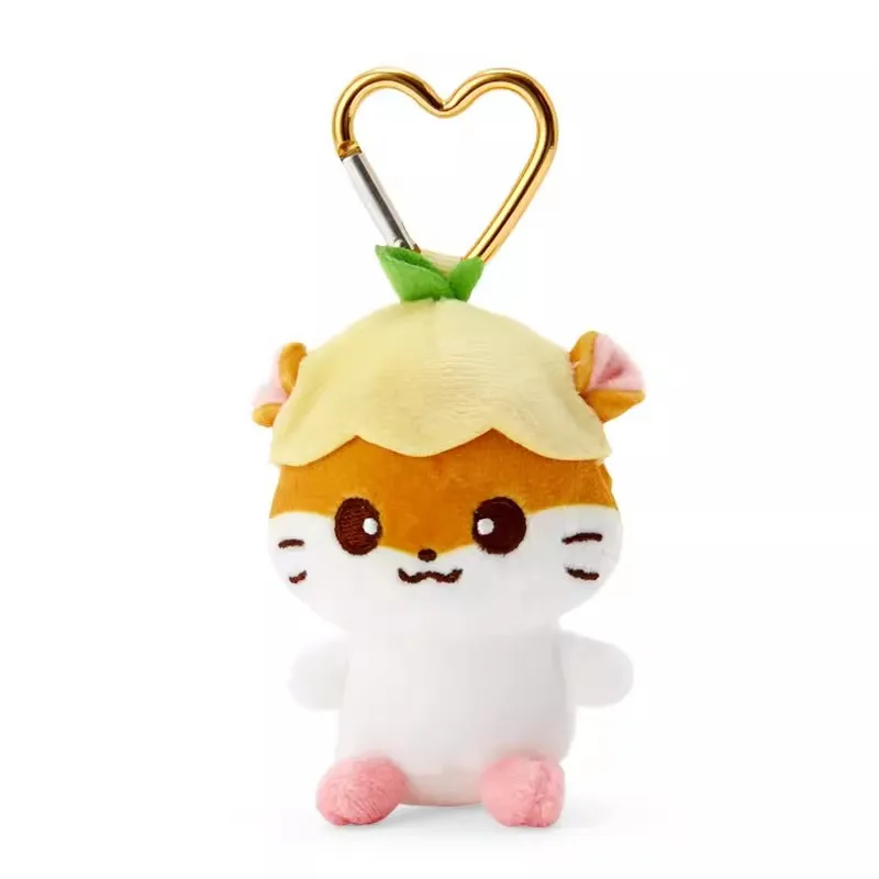 New Cute Anime Corocorokuririn Hamster Plush Key Chains Kids Stuffed Toys Small Pendant For Children Gifts 9CM