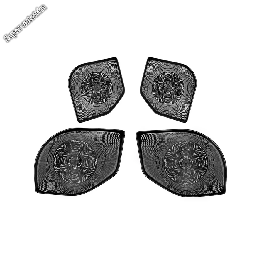 

Side Car Door Stereo Speaker Audio Sound Loudspeaker Frame Cover Trim For Toyota Tacoma 2024 2025 Stainless Steel Accessories