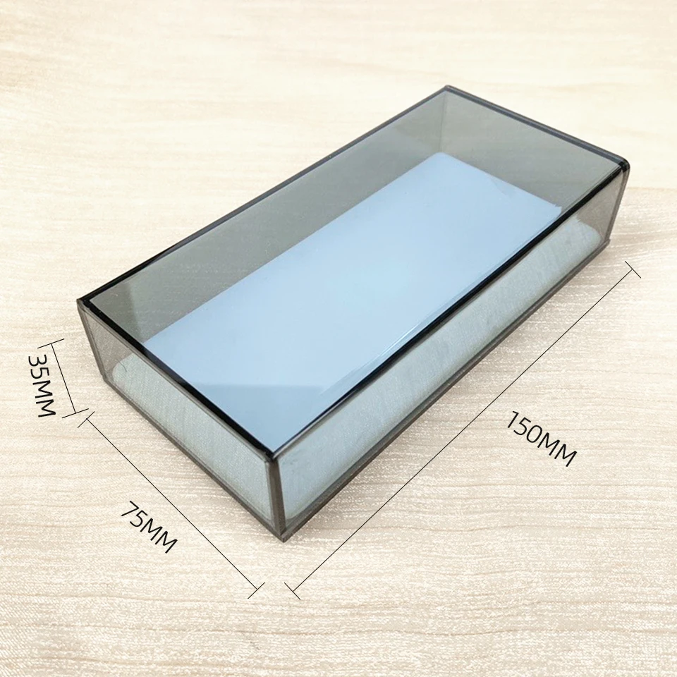 Eyelash Extensions Acrylic Lash Holder Eyelashes Pallet Storage Box Case Eyelash Stripes Tile Dust-proof Cover Makeup Tools