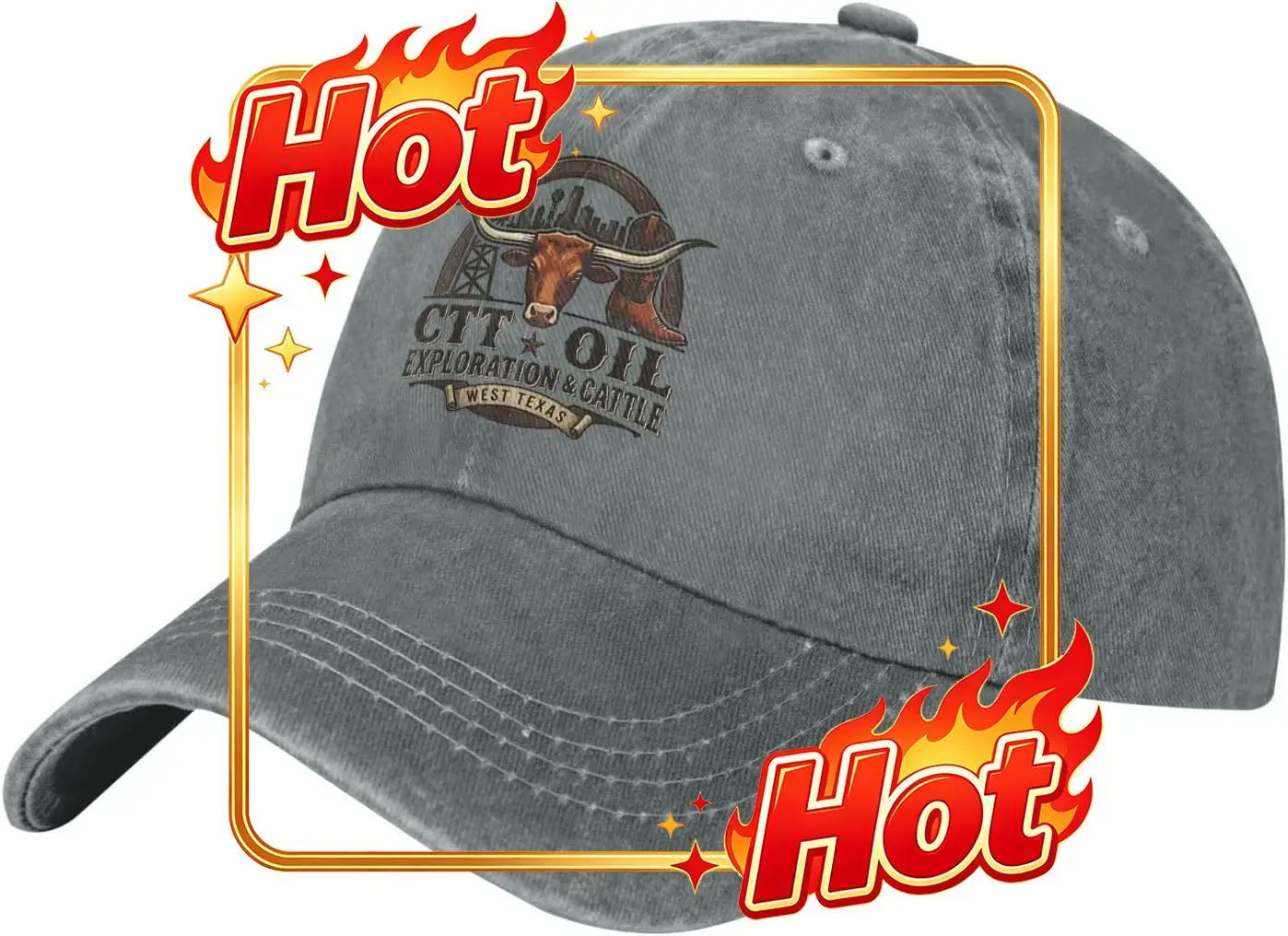 Custom Hat Ctt Oil Exploration & Cattle Baseball Cap Cool Trucker Hat Adjustable Sports Caps For Women Men