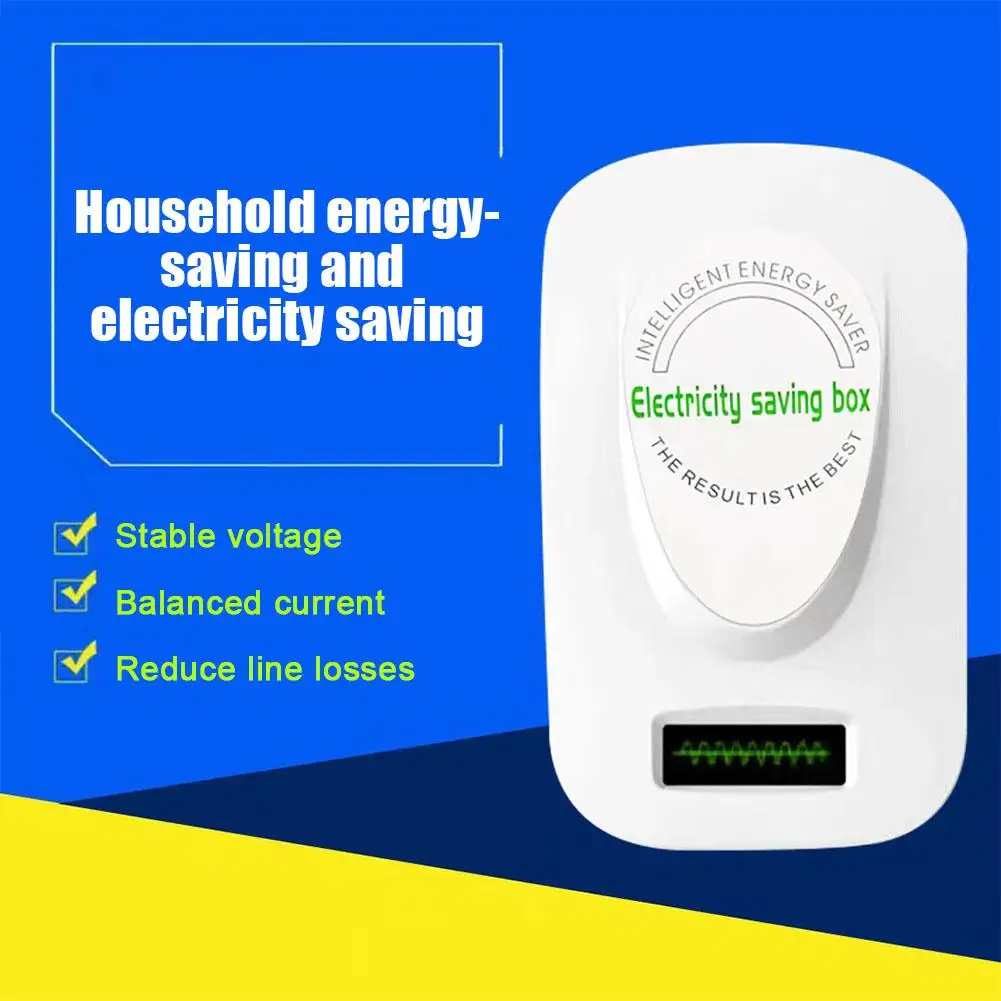 US 50~60HZ Home Electricity Saving Box ABS Flame Retardant  Energy Economist Electric Power Saver Box Device