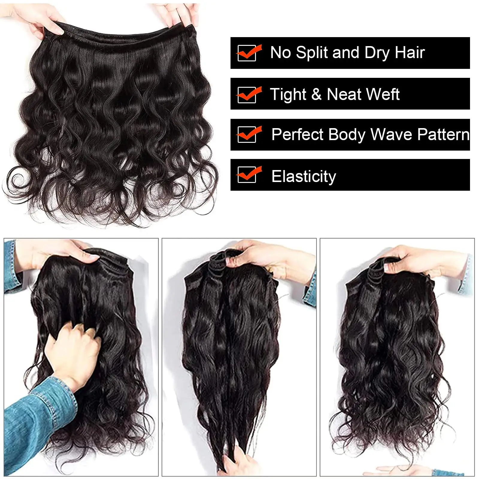 Natural Black Body Wave Lace Front Wigs Human Hair 13x4 HD Lace Front Wigs Human Hair 180% Density Glueless Wigs Human Hair