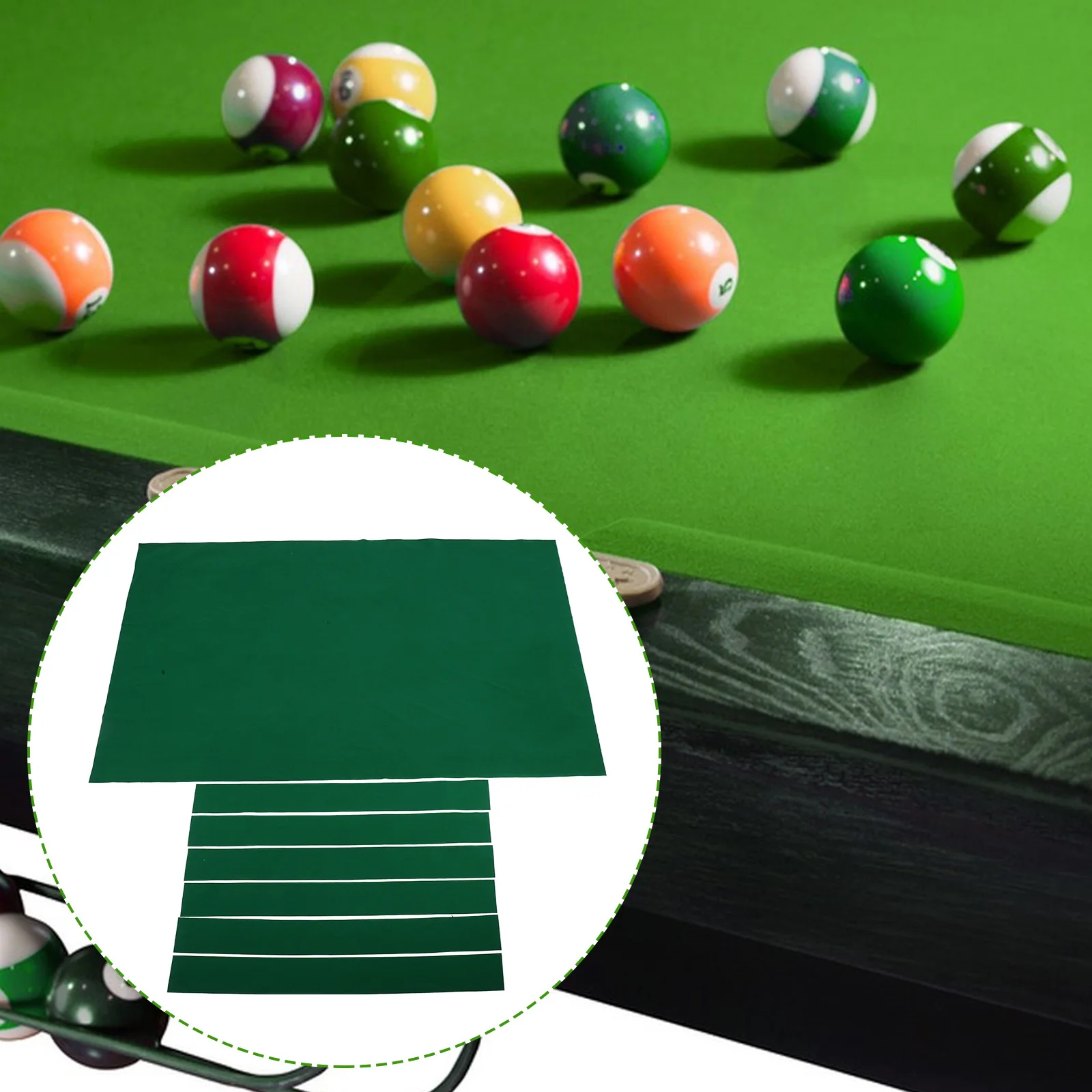 

1Set Billiard Tablecloth Durable Sturdy Material Design Easy Clean Versatile Use Pool Table Replacement Parts