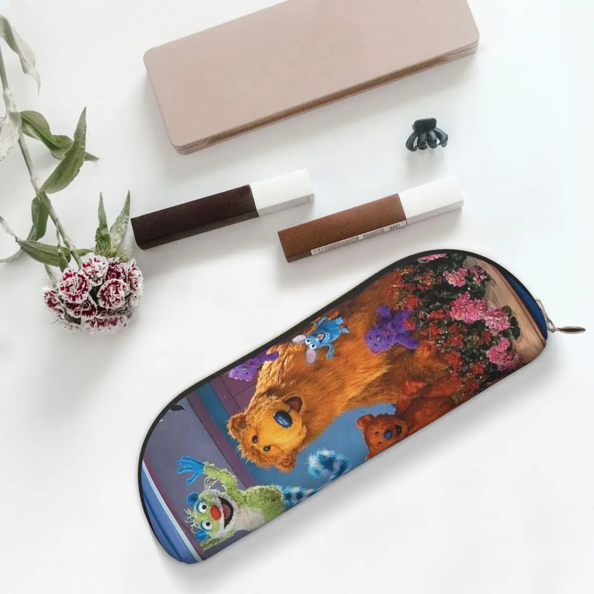 Пенал Bear In The Big Blue House, пенал для хранения канцелярских принадлежностей, большая вместительная коробка для ручек, сумка-карандаш для студентов